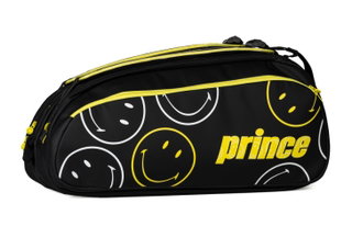 Prince x Smiley Tennis Racket Bag Tour 2 Comp (Racket Bag, 2 Main Compartments, Thermal Compartment) 2025 black 6-pack